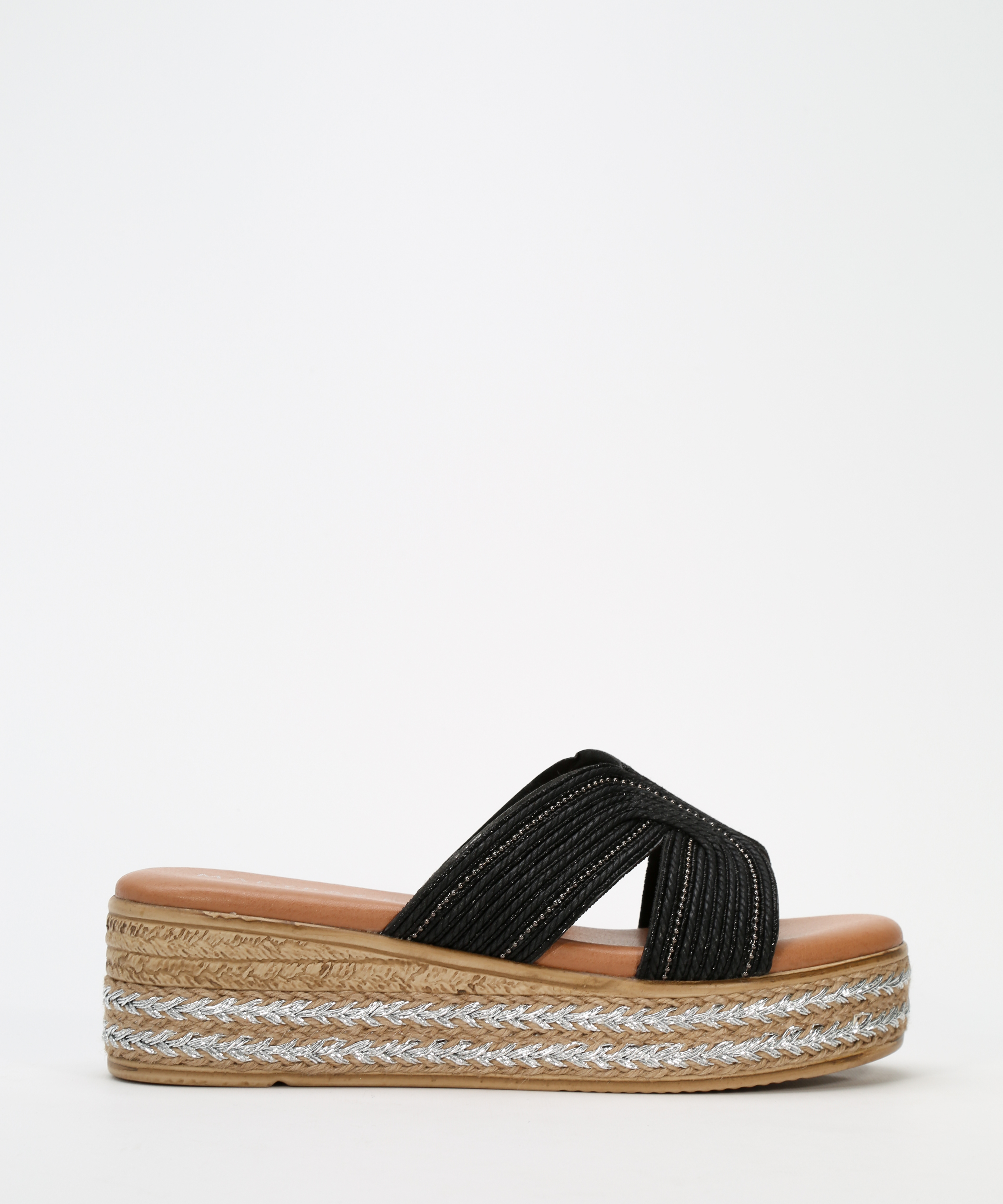 Sandalias plataforma bordada image number null
